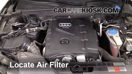 2010 Audi A5 Quattro 2.0L 4 Cyl. Turbo Air Filter (Engine) Check